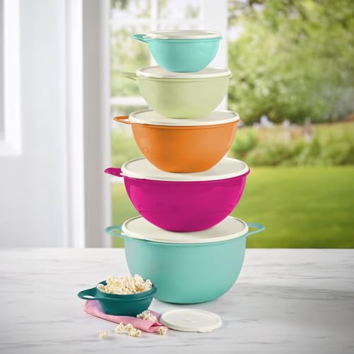 Tupperware Thatsa Bowl Collection - 6 Food Storage Bowls with Lids, BPA-Free & Dishwasher Safe