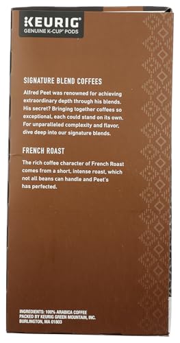 Coffee K-Cup French Roast 13.5 Ounce - Rich Dark Roast Coffee Pods