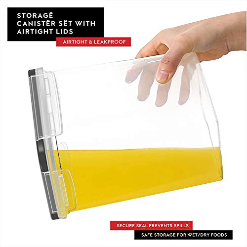 Standard 4 Pack Airtight Cereal Storage Containers 4L Set of 4 - DWËLLZA KITCHEN