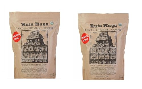 Organic Medium Roast Whole Bean Coffee - 2 Pack, 4.4 Lbs, Fair Trade Certified