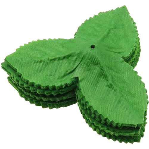 100 PCS Artificial Leaves Rose Flower Leaf Green Artificial Rose Leaves for Christmas Party Decorations Bouquet Garlands Wedding Decorations (3.74 Inches * 3.74 Inches)