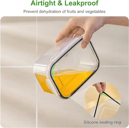 Large Fruit Storage Container with Removable Colander - 10 Pack, Freshmage