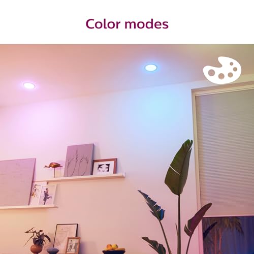 Philips Smart 5-6 Inch Retrofit Recessed LED Downlight 4-Pack Wi-Fi Color Changing