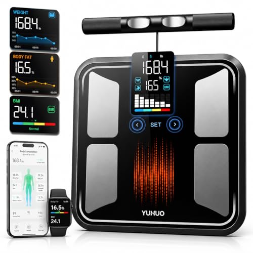YUHUO 8-Electrode Smart Body Fat Scale with BMI, Muscle & Body Composition