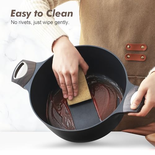 SENSARTE Classic Black 14-Piece Non-Stick Cookware Set - Healthy Induction Safe