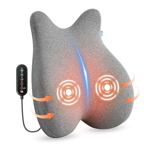 CILI Heated Lumbar Support Pillow for Office Chair, Ergonomic Back