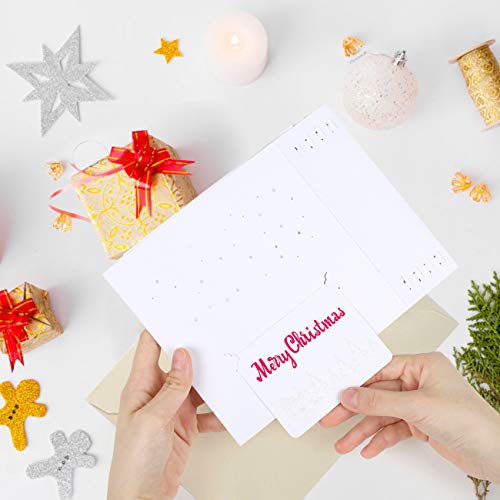 Kesoto Merry Christmas Pop Up Card 3D Holiday Greeting Card with Envelope
