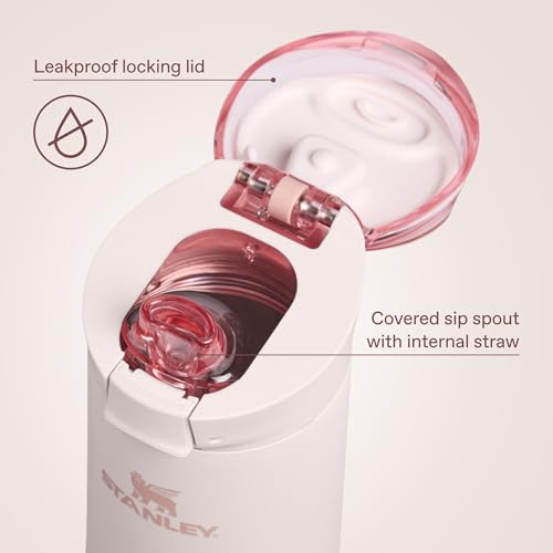 Stanley Flowstate Spring Water Bottle 20 oz Rose Quartz Leakproof Insulated