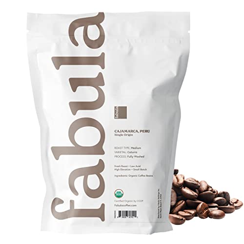 Low Acid Organic Coffee Beans Medium Roast - Whole, 12 oz - Single Origin
