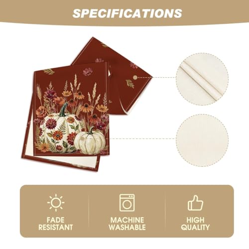 Artoid Mode 210 GSM Fall Table Runner Home Party Decor 13x108 Inch