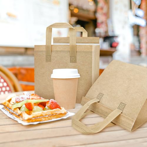 Insulated Take Out Bags Bulk 120 Pack - Hot Cold Food Delivery Cooler Bags