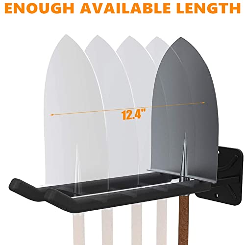 Garage Storage Hooks 4-Pack - Heavy-Duty Wall Mount Tool Organizer, 12.4 Inch