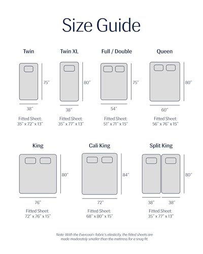 Evercool Cooling Fitted Sheet for Hot Sleepers - Full Size, Light Gray