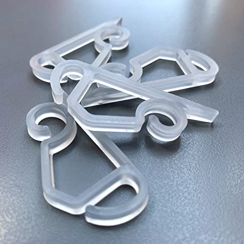 Ourtroness Transparent Outdoor Christmas Gutter Light Clips, 100 Pcs