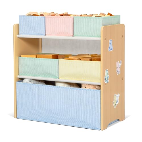 Delta Children Pastel GapKids 6-Bin Toy Organizer - Greenguard Gold Certified, Kids Storage