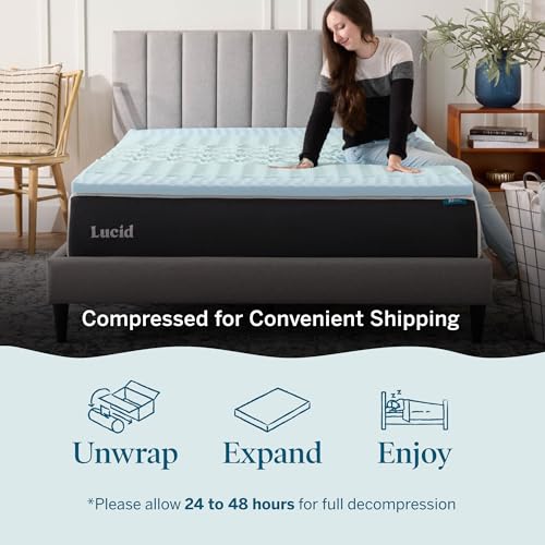 2 Inch Gel Memory Foam Mattress Topper Queen - 5 Zones Cooling Plush US CertiPUR