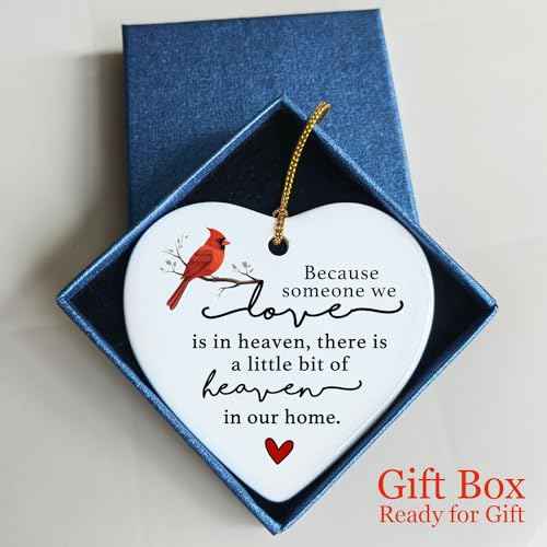 Because Someone We Love is in Heaven Ornament, Memorial Gifts, Cardinal Ornament, Cardinal Christmas Tree Hanging, Sympathy Gift