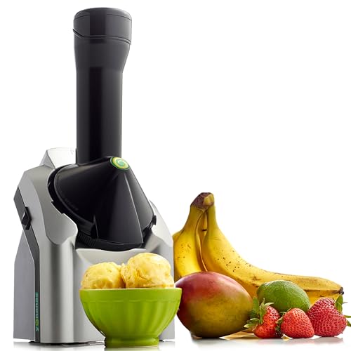 Yonanas Classic Frozen Fruit Soft Serve Maker Silver 200W - Healthy Vegan Dairy-Free Dessert