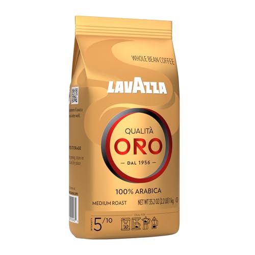 Lavazza Qualità Oro Whole Bean Coffee - 2.2 lb Medium Roast Arabica & Fruity Aroma - Variation of Qualità Oro
