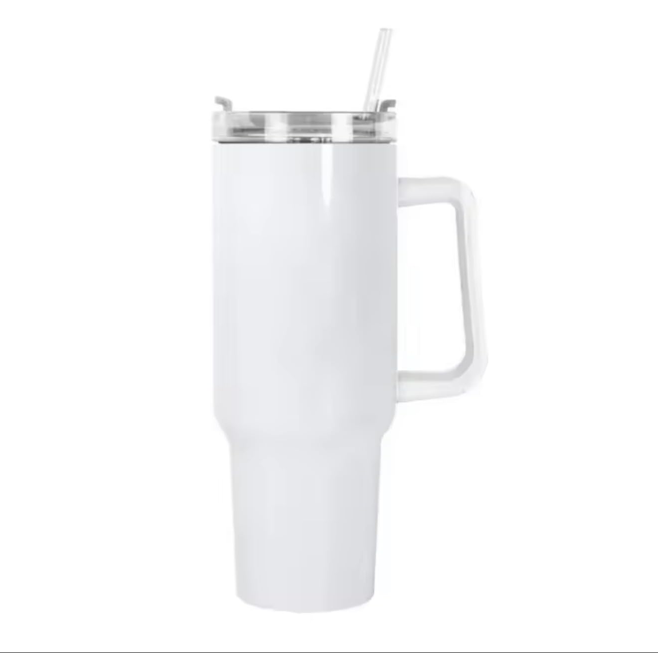 40 oz Stainless Steel Insulated Tumbler With Handle and Straw, Leakproof Lid, Double wall Vacuum Travel Mug, Keeps Drinks Hot and Cold 24h, Large Reusable Water Bottle, Car Cup Holder Friendly.