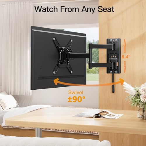 RV TV Wall Mount for 13-43 Inch TVs - Max Load 33 lbs, Dual Locking, Full Motion