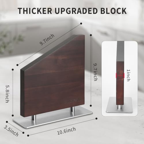 Magnetic Knife Block Without Knives - Universal Large Organizer with Strong Magnets - One Size Fits All / Hypotenuse