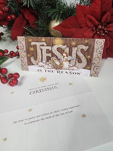 Performing Arts Jesus long Christmas card Boxed set - Pack Of 16