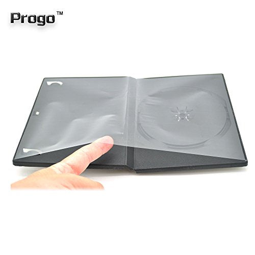 Progo 50 Pack Black DVD Cases 14mm - Standard Single Disc Storage