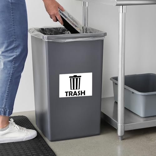 XTRAYXRAY Recycle, Trash & Compost Stickers Set of 3 10x7 inch Vinyl Decals