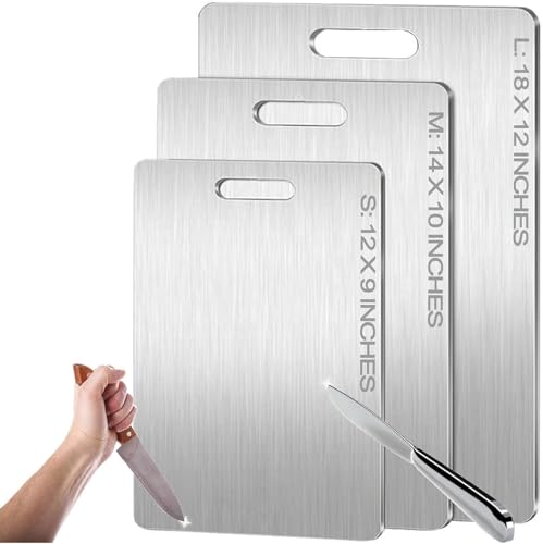 Boenim 14 x 10 Inch Titanium Cutting Board - Premium Food Prep Surface