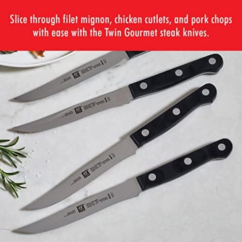 Zwilling Twin Gourmet Steak Knives Set of 4, Friodur Ice Hardened
