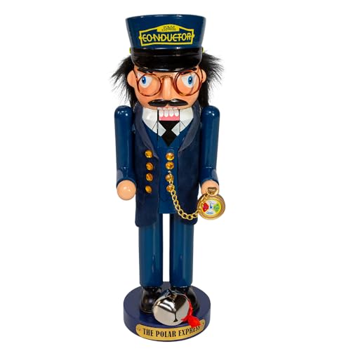 10 Inch Polar Express Conductor Nutcracker - Holiday Decor, Christmas Gift