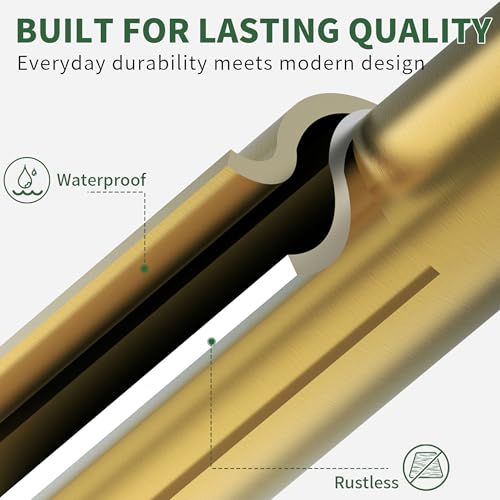 Brushed Gold Stainless Steel Freestanding Toilet Paper Holder Stand - Modern Pivoting Design