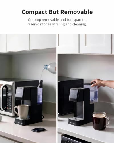 Single Serve Coffee Maker for K-Cup Pods & Grounds, Hot & Iced Brewing