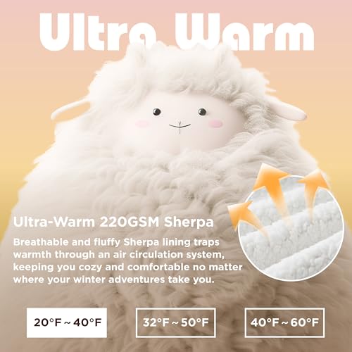 Bedsure Charcoal Wearable Blanket Hoodie for Adults, Long Sherpa Sweatshirt, Cozy Gift for Women