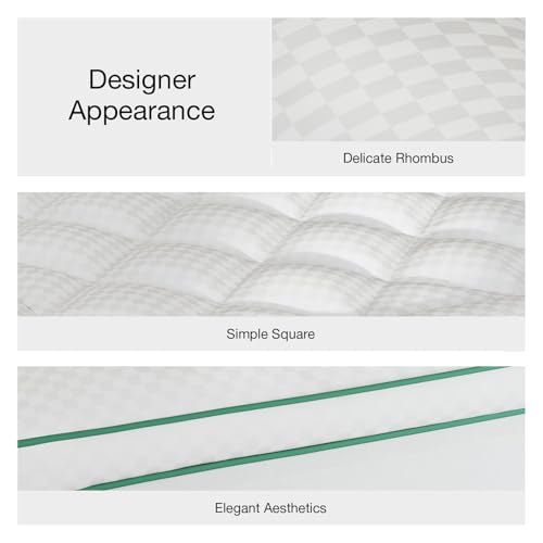 Queen Mattress Topper - White Extra Thick Pillow Top Down Alternative