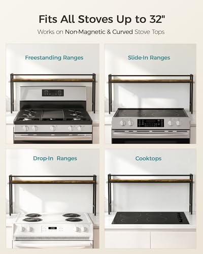 Banawey Over the Stove Shelf 32 Inch Kitchen Spice & Utensil Organizer