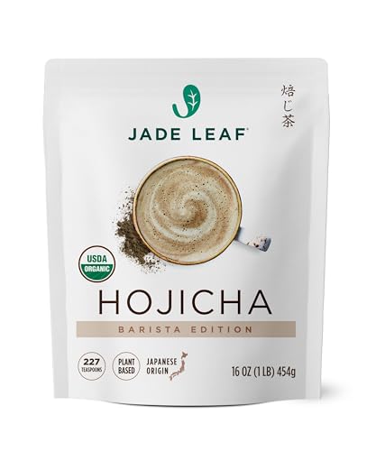 Hojicha Roasted Green Tea Powder - Organic Japanese Matcha Style, 16oz - Barista Edition