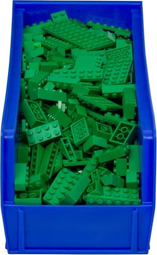 Akro-Mils Stackable Plastic Storage Bins - Blue, 12 Pack, Garage & Warehouse Organization (Variation: Blue / Storage Bins Only)