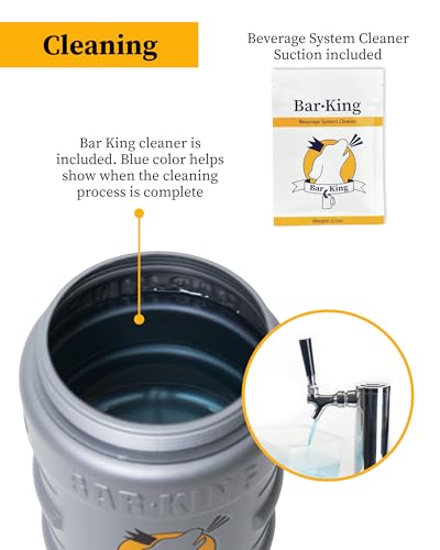 Beer Line Cleaning Kit with Quick-Connect System & 4 Packs - Easy Kegerator Maintenance