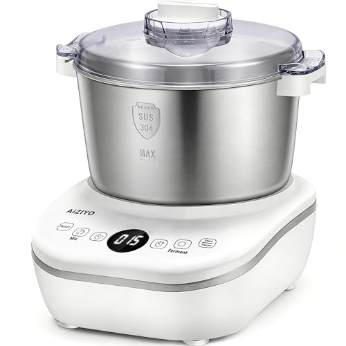 Home Dough Maker 5.3QT Dough Mixer with Fermentation Function - White