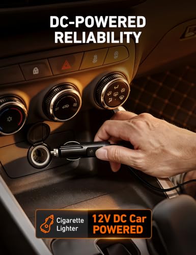 Large Portable Tire Inflator Air Compressor 12V DC Auto Shut-Off Digital Gauge Yellow