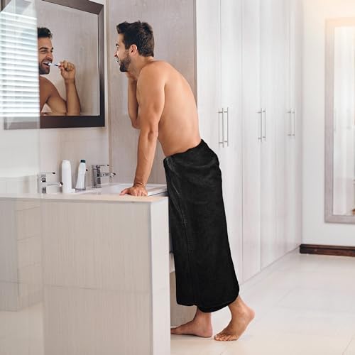 Utopia Towels 2 Pack Jumbo Bath Sheets Black - 600 GSM Ultra Soft, Absorbent, Hotel Quality 35x70 Inches