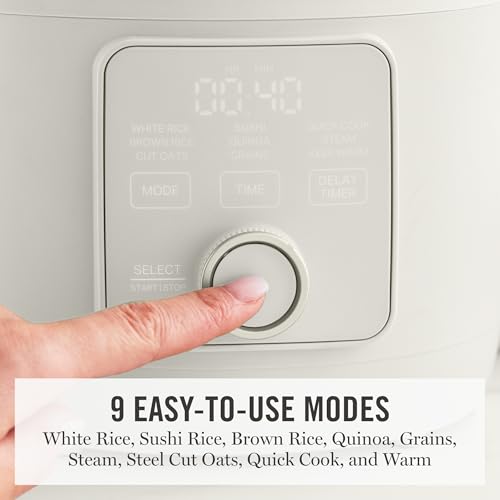 Rice Cooker & Steamer 8-Cup Capacity - Linen Cream Variation of THIS Listing
