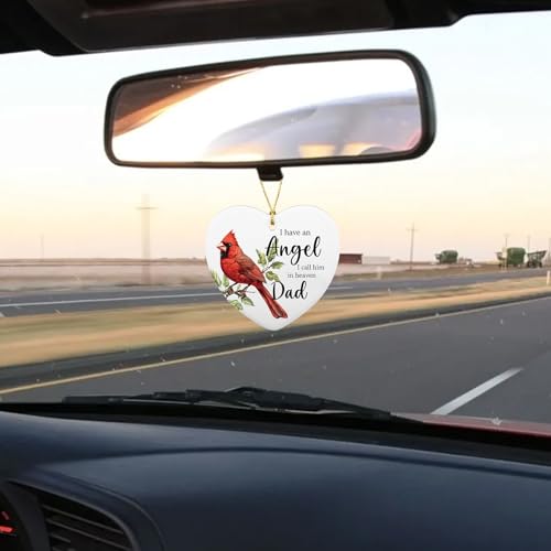 Fmeklaht CO072 Sympathy Memorial Ornament for Loss of Dad Heart-Shaped Christmas Decor
