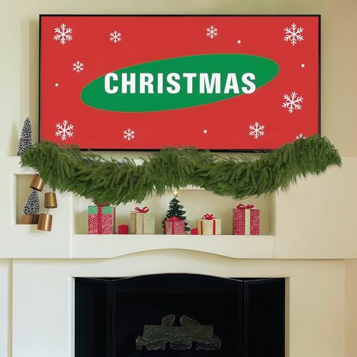 6 FT Artificial Norfolk Pine Garland - 4 Pack Holiday Decor, Faux Christmas Wreaths