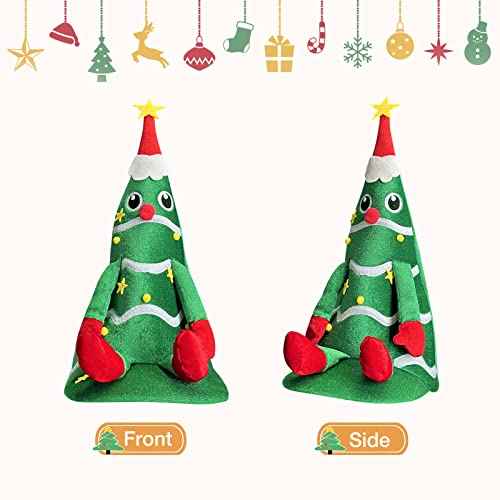 Christmas Elf Hat, Gnome Hat, Strange Dr. Seuss Hats,Holiday Duck Cap for Xmas New Year Festive Party Supplies