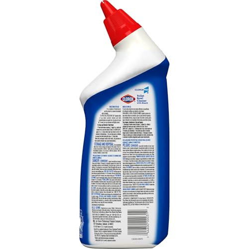 Toilet Bowl Cleaner with Bleach - Fresh Scent, 24 fl oz, 12 Pack - Disinfects & Eliminates Odors - Variation of THIS listing