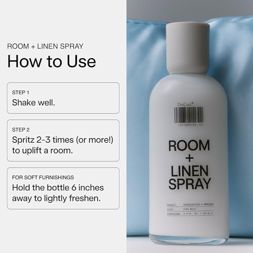 DedCool Room + Linen Spray Xtra Milk - Essential Oil Infused, 3.4 fl oz