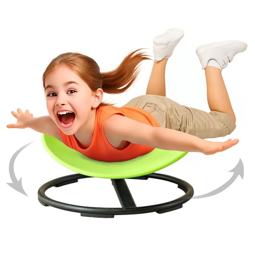 Green Sensory Spinning Chair for Autistic Kids - Sit and Spin Toy Age 3+
